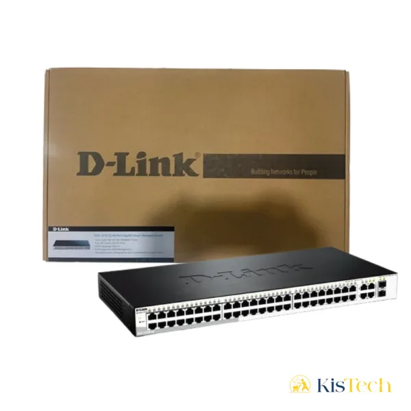 SWITCH D LINK 48 PORTS PoE GIGABIT SMART MANAGED DGS-1210- 52MP
