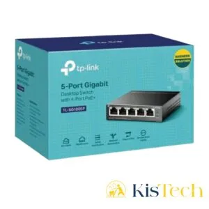 TP-Link TL-SG1005P commutateur réseau Non-géré Gigabit Ethernet (10/100/1000) Connexion Ethernet, supportant l'alimentation via ce port (PoE) Noir