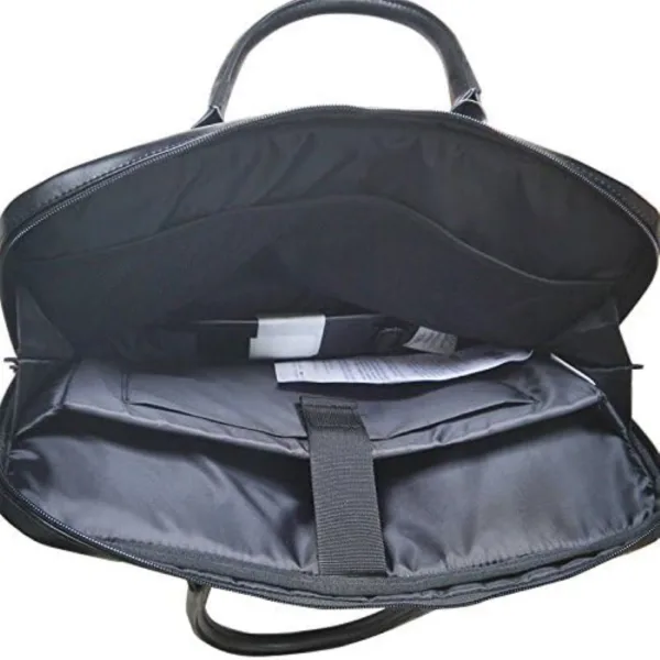 Lenovo Sac En Cuir - Sac à Main Porte-documents T300-L Pour 16/15.6/ 14.6 Pouce Ordinateur Portable - Noir – Image 3