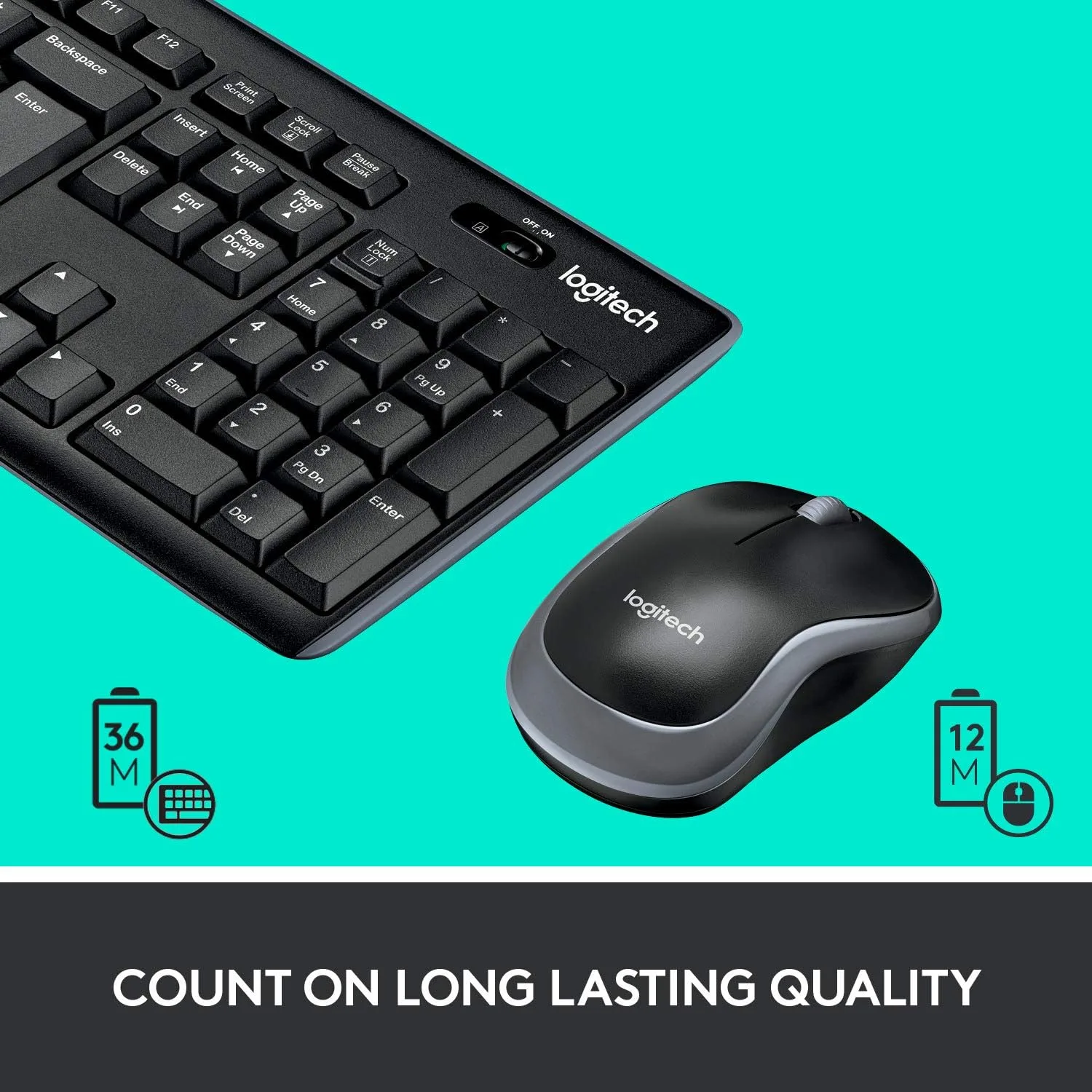 Ensemble fiable clavier et souris sans fil MK270 LOGITECH – Image 2