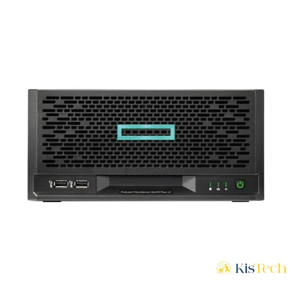 HPE ProLiant MicroServer Gen10+ v2 Intel Xeon E-2314 4 cœurs (2,80 GHz, 8 Mo), 32 Go (2 x 16 Go), 2 x 1 To, 4 x disques non enfichables à chaud 3,5 pouces, Intel VROC RAID 180 W