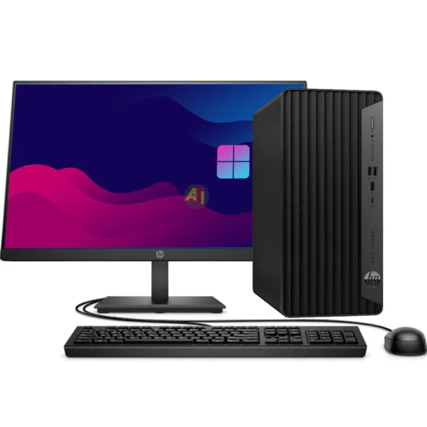 Ordinateur Bureau HP Prodesk 400 G9 Intel core i5-12500 (3 Ghz jusqu’à 4,6 Ghz) 8Go DDR4 / 512Go SSD, Ecran 22 Pouces ,FreeDos – Image 2