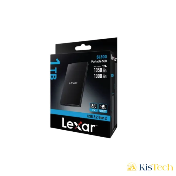 Disque SSD Externe Lexar SL300 1 To Noir USB 3.2 Type -c