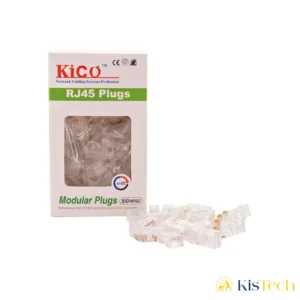 Connecteur RJ45 Simple pass-through pack de 100 KICO, Connecteur à perforation
