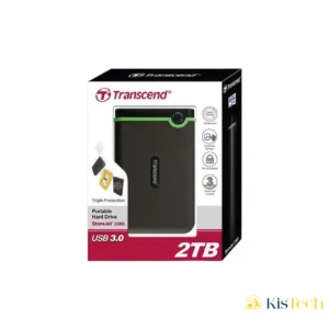 Disque Dur Externe Transcend – 2 To – USB 3.1 – Noir