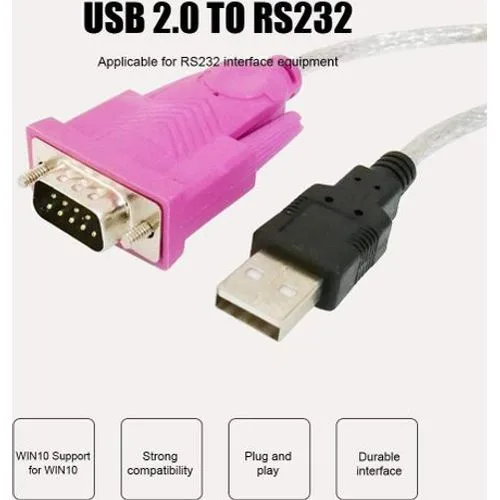 Câble Série USB 2.0 vers RS232 DB9 9 Broches – Adaptateur USB vers Port Série COM – Image 3