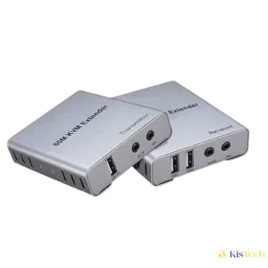 KVM HDMI Extender 60m avec Audio – Extension HDMI + USB jusqu’à 60 mètres – Contrôle Clavier/Souris – Full HD 1080p – Transmission stable via câble RJ45