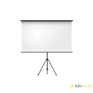 Écran Vidéo Projecteur Tripod 180×180 cm – Écran Portable sur Trépied – Toile Blanche Mat HD pour Réunions, Écoles, Églises & Présentations