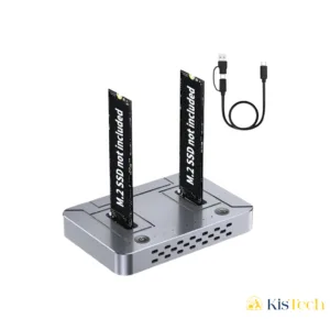 Cloneur de SSD M.2 NVMe Double Baie 20Gbps – Boîtier USB-C avec Clonage Hors Ligne